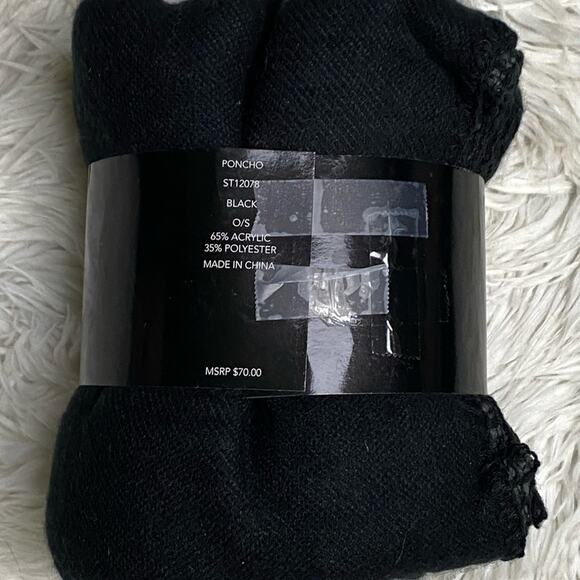 BB Dakota Reversible Poncho Wrap NIP - Picture 4 of 7